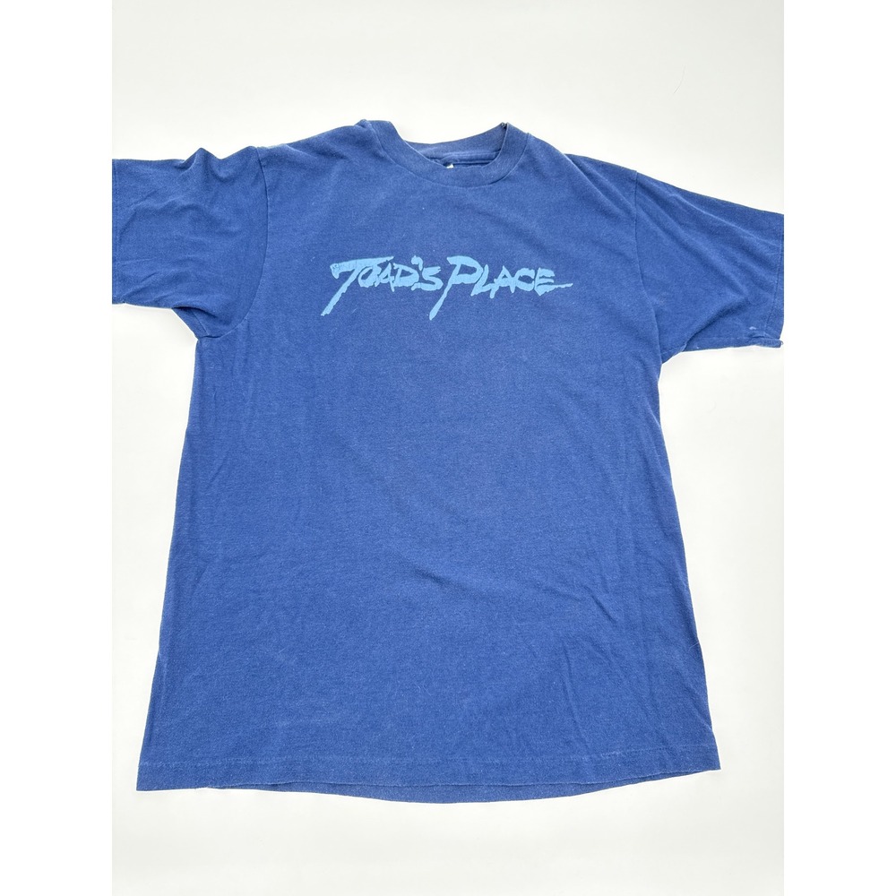 Vintage Toads Place New Haven CT Nightclub T-Shirt Hanes 50/50 Blue Large Single